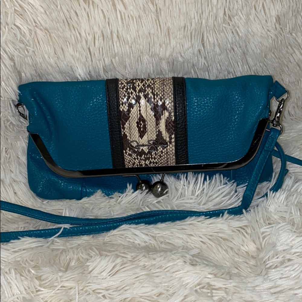Jessica Simpson Python Print Foldover Crossbody